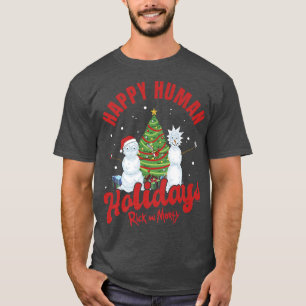 Camiseta Rick y Navidades mortales felices feriados humanos
