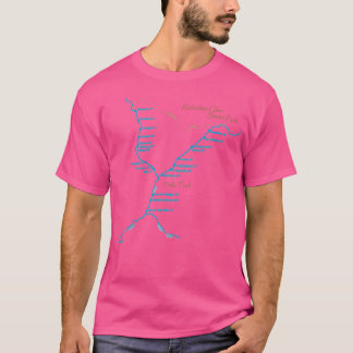 Camiseta Ricketts Glen cae mapa
