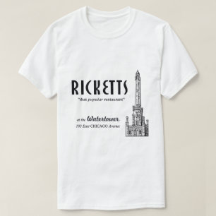 Camiseta Ricketts Restaurant, Chicago, Illinois