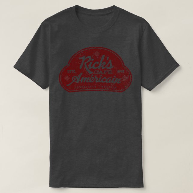 Camiseta Ricks Cafe Americain (Diseño del anverso)