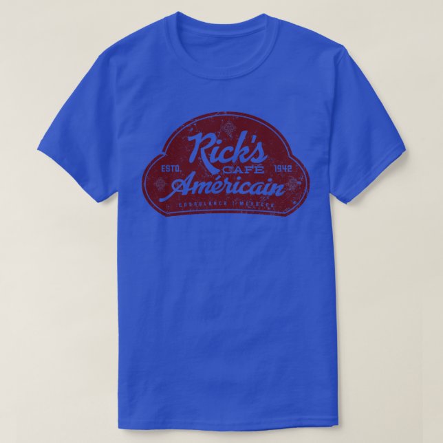 Camiseta Ricks Cafe Americain (Diseño del anverso)