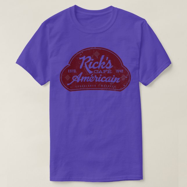 Camiseta Ricks Cafe Americain (Diseño del anverso)