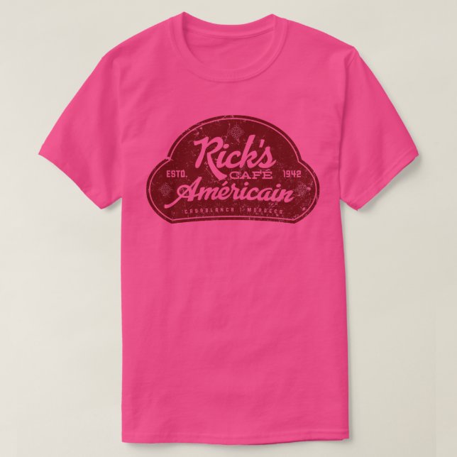 Camiseta Ricks Cafe Americain (Diseño del anverso)