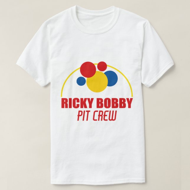 Camiseta Ricky Bobby Pit Crew   (Diseño del anverso)