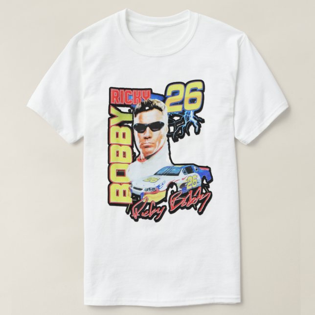 CAMISETA RICKY BOBBY VINTAGE CARRERAS (Diseño del anverso)