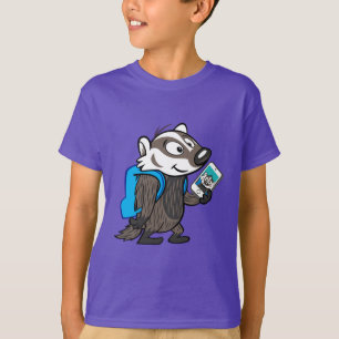 Camiseta Ricky Raccoon Selfie de Boomer Badger