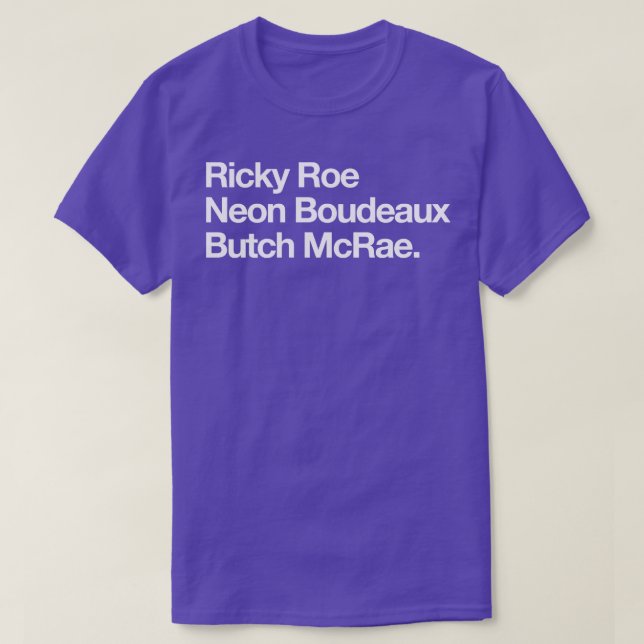 Camiseta Ricky Roe Neon Boudeaux Butch McRae (Diseño del anverso)