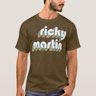 Camiseta RickyRetro Tipografía Arcoiris Estilo 2 atenuado
