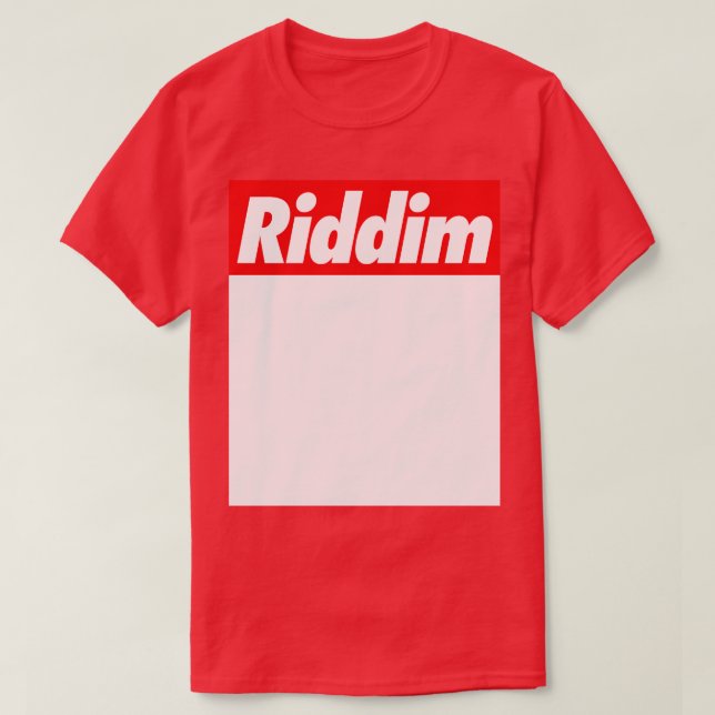 Camiseta Riddim Dubstep Reggae Dancehall DJ Gift (Diseño del anverso)
