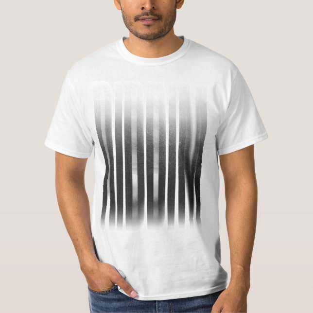 Camiseta Riddim Efecto Borroso Typografía Reggae (Anverso)