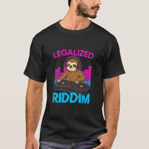 Camiseta Riddim Legalizado Música Electro DJ Rave Perezoso