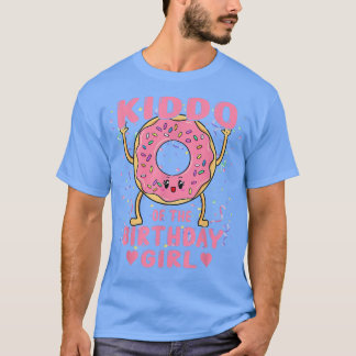 Camiseta Riddo Del Chica De Cumpleaños Pink Donut Bday Fies