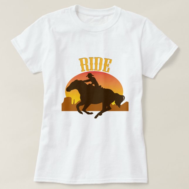 Camiseta Ride Horse (Diseño del anverso)