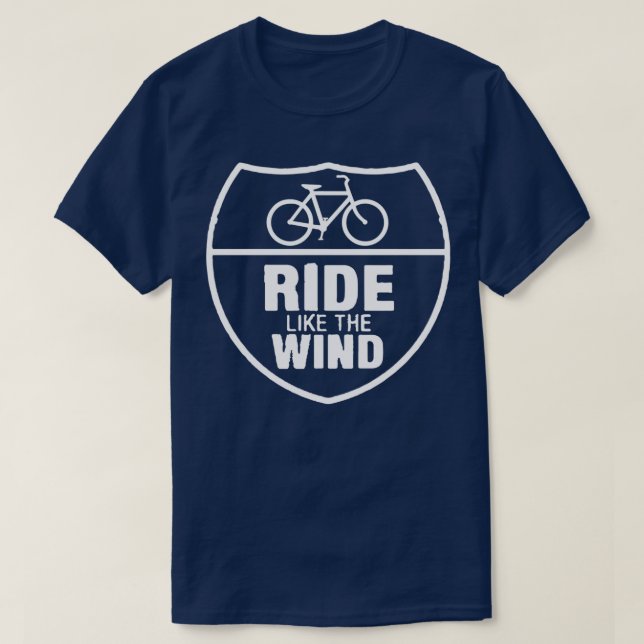 Camiseta Ride Like the Wind  (Diseño del anverso)
