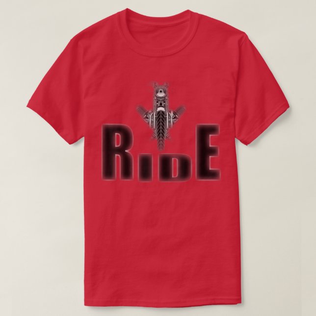 Camiseta Ride Motorcycle1307 (Diseño del anverso)