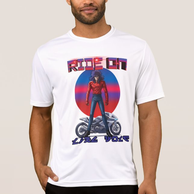 Camiseta Ride On Like wolf  (Anverso)