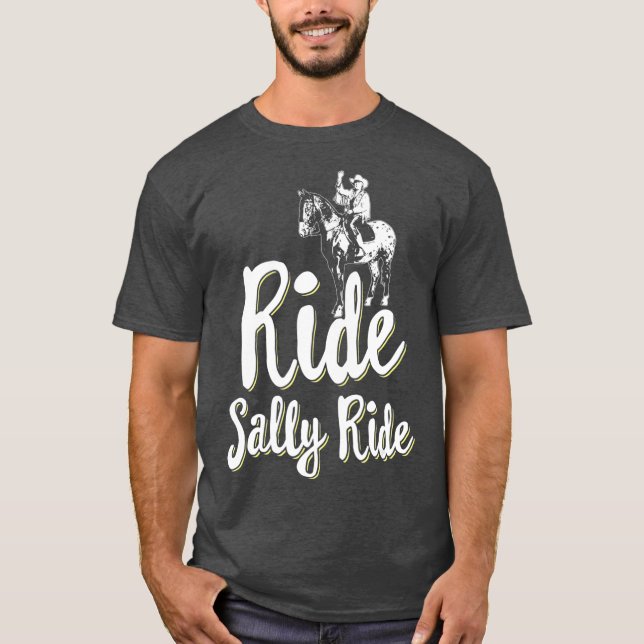 Camiseta Ride Sally Ride Western Cowgirl (Anverso)