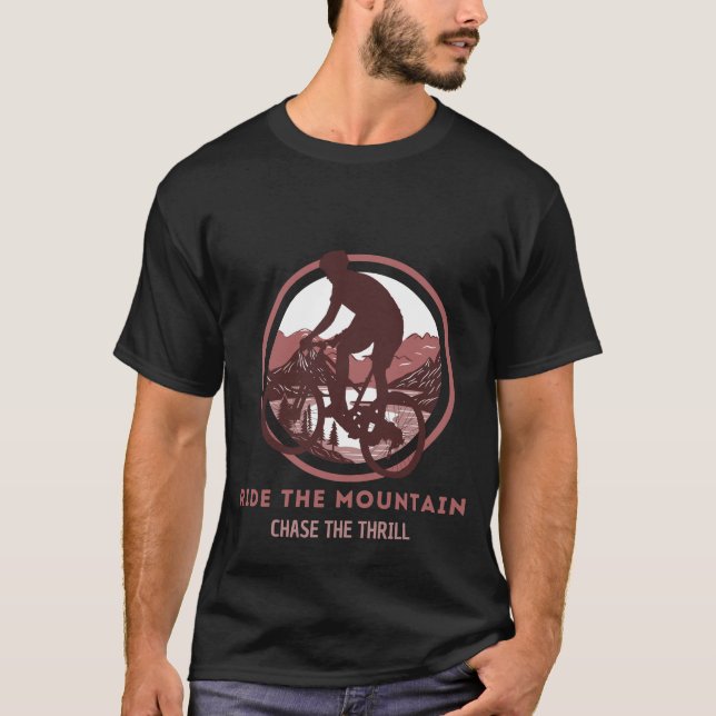 Camiseta Ride The Mountain, Chase The Thrill (Anverso)
