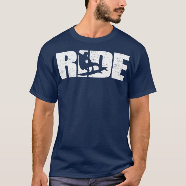 Camiseta Ride Wakesurf Surfing  Surfer Wake Surf (Anverso)