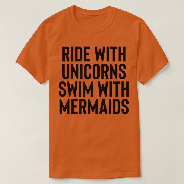Camiseta Ride With Unicorns For Hipster n (Diseño del anverso)