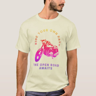 Camiseta Ride Your Own Path Motorcycle Open Road T-Shirt