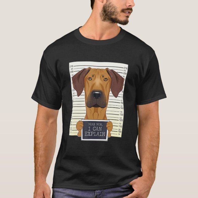 Camiseta Ridgeback Mamá Rhodesa Ridgeback Yo Rhodesian Ridg (Anverso)