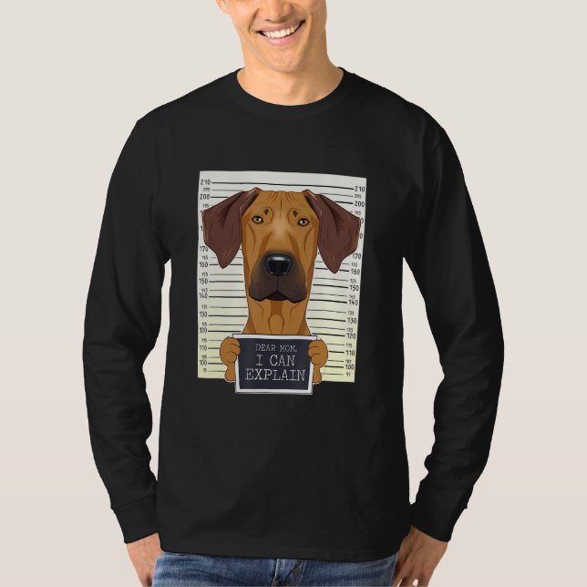 Camiseta Ridgeback Mamá Rhodesa Ridgeback Yo Rhodesian Ridg (Anverso)