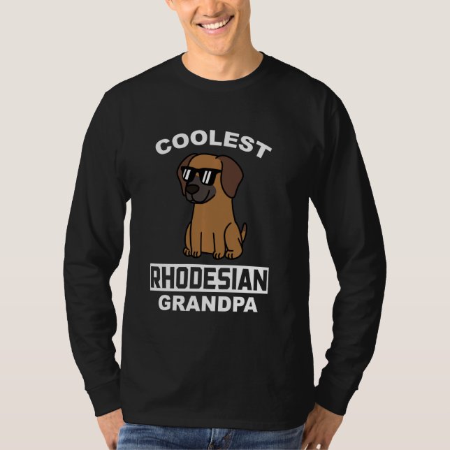 Camiseta Ridgeback más frío Rhodés Perro (Anverso)