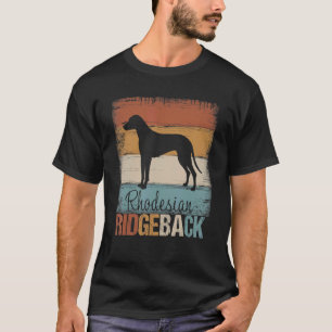 Camiseta Ridgeback Rhodesia Dueños De Perros Retro Ridge Vi