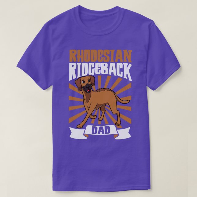 Camiseta Ridgeback Rhodesian Dad Rhodesian Ridgeback (Diseño del anverso)