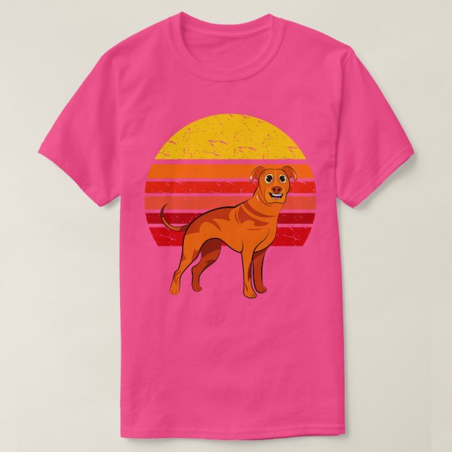 Camiseta Ridgeback Rhodesian Dog Retro (Diseño del anverso)