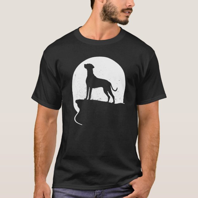 Camiseta Ridgeback Rhodesian Dog Retro (Anverso)