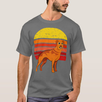 Camiseta Ridgeback Rhodesian Dog Retro