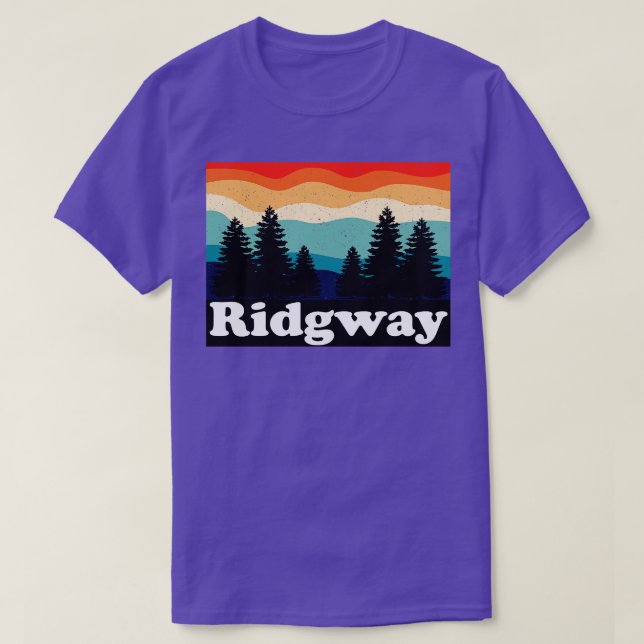 Camiseta Ridgway Colorado Retro (Diseño del anverso)