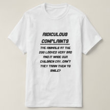 Ridículas quejas Animales tristes en el zoológico