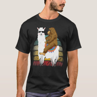 Camiseta Riding Llama Retro