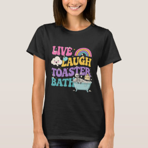 Camiseta Ríe En Vivo Toaster The Funny Skeleton Meme Dark H
