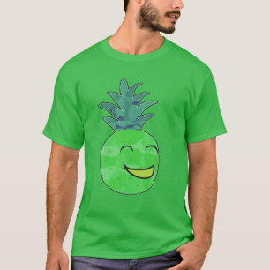 Camiseta Ríe Fruta de la Piña Feliz Monstruo de la Cara Ver