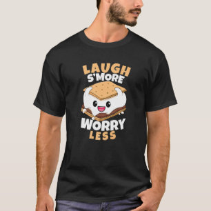 Camiseta Ríe Más Preocupa Menos Malvaviscos De Camping Fueg