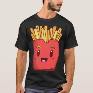 Camiseta Ríe patatas fritas motivo de comida para hombres m