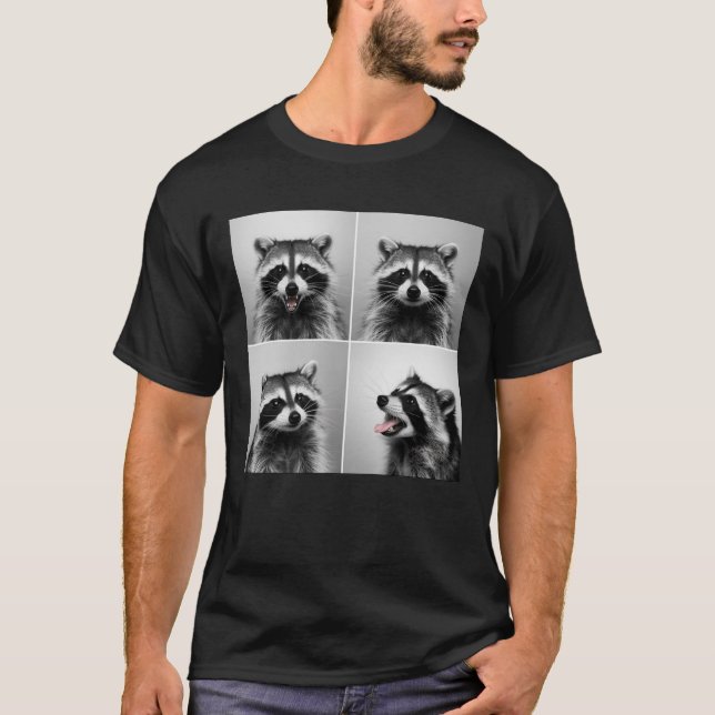 Camiseta Ríe Raccoon Face (Anverso)