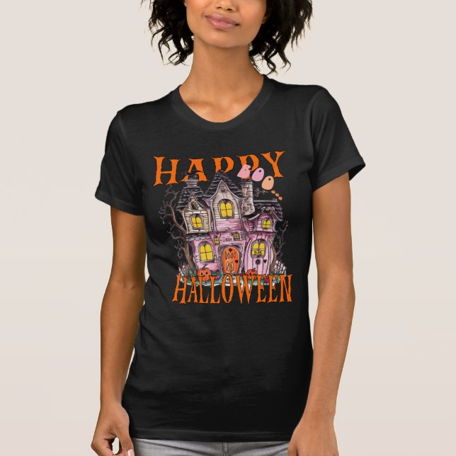 Camiseta "¡Ríe Spooktacular, Feliz Halloween!" (Anverso)