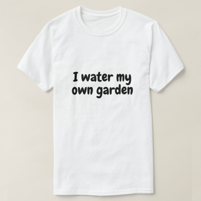 Camiseta Riego mi propio jardín (Diseño del anverso)