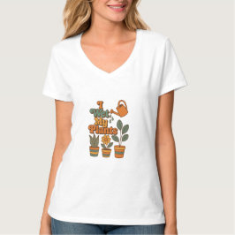Camiseta Riego Mis Plantas – Rayas Retro 70