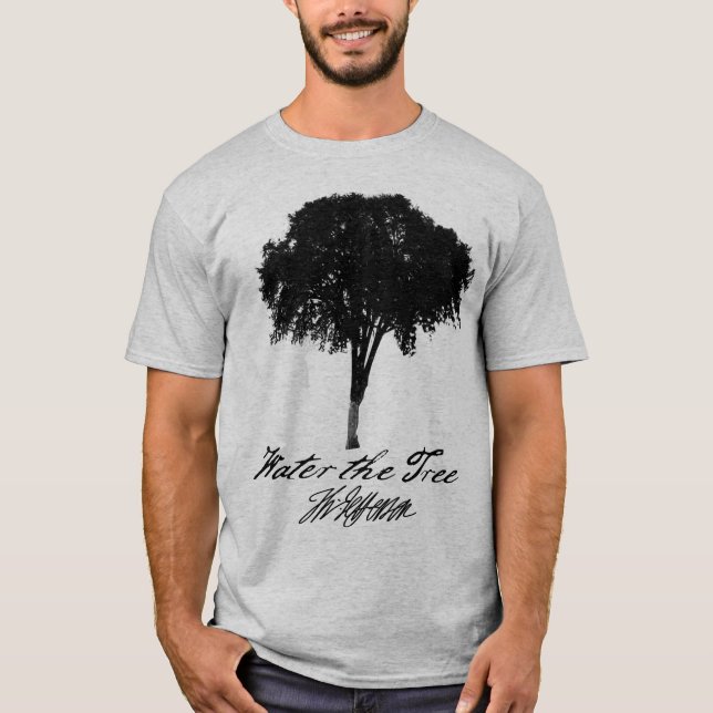 Camiseta Riegue el árbol (Anverso)