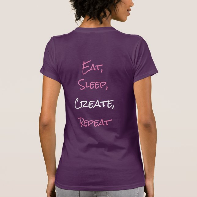 Camiseta Riegúeme con las flores (Reverso)