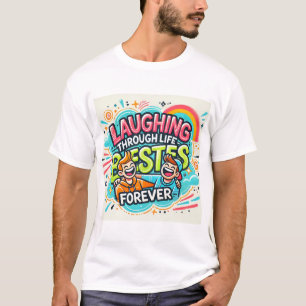 Camiseta Riendo a través de la vida bestias para siempre