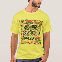 Camiseta Riendo a través de la vida bestias para siempre