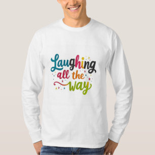 Camiseta Riendo Todo el Camino - Manga Vibrante y Divertida