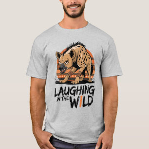 Camiseta Riéndose en lo salvaje - Fierce Hyena Tribal Style